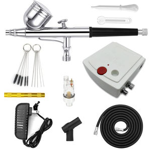 Kit de <span class=keywords><strong>compresseur</strong></span> de pistolet de pulvérisation multifonctionnel Portable matériau métallique pour la réparation de meubles et la pulvérisation de modèle de peinture de maquillage - Product Image 1