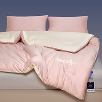 Couette en coton tricoté Deep Sleep Planet à contrôle de la température avec garnissage en fibre de soja, épaisse, chaude, hivernale, design doux pour la peau