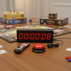 Chronomètre électronique CHEETIE avec affichage LED, bouton de démarrage/arrêt, chronomètre, minuterie, alliage d'aluminium, haute précision, USB - Product Image 1