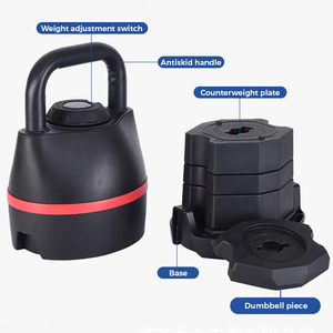 <span class=keywords><strong>Tellus</strong></span> - Pesas Rusas Ajustables de Acero Recubierto de 18 kg/40 lb, Equipo de Gimnasio Profesional de Alta Resistencia, Pesas Libres para Fitness - Product Image 4