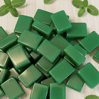 Ensemble de Mahjong de Luxe Moderne en Acrylique Vert avec Table à 3 Niveaux (160 Tuiles Gravées) Portable pour le Divertissement