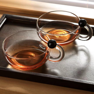 High Quality Hand-made Glass Coffee <strong>Mug</strong> Tea Cups Borosilicate Glass Cup <strong>With</strong> Unique Mouse Tail Shape <strong>Handle</strong> - Product Image 6