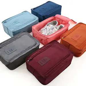 Factory Custom High Quality Waterproof Lightweight Breathable Nylon Hot Sale Foldable Convenient Travel Shoe Storage Box