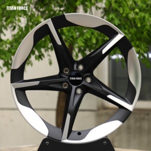 Jantes de voiture TITAN 19 20 21 22 pouces 5x112, jantes en alliage d'aluminium forgé sur mesure pour <span class=keywords><strong>Tesla</strong></span> <span class=keywords><strong>Model</strong></span> Y <span class=keywords><strong>3</strong></span> Xiaomi SU7 Yu 7 Zeekr 001 - Product Image 1
