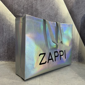 Bolsa <span class=keywords><strong>de</strong></span> Regalo Holográfica Reutilizable, Bolsa <span class=keywords><strong>de</strong></span> <span class=keywords><strong>Tela</strong></span> No Tejida, Bolsa <span class=keywords><strong>de</strong></span> Compras <span class=keywords><strong>de</strong></span> Polipropileno No Tejido <span class=keywords><strong>con</strong></span> <span class=keywords><strong>Asas</strong></span> - Product Image 2