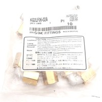 Banyak stok 10 Kq2lf06-02a Fitting Pneumatik o6mm One-touch Elbow ke Rc1/4 Kuningan Baru, Asli, Tersedia, dengan Garansi Satu Tahun