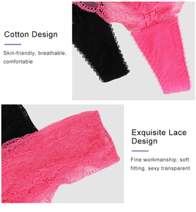 Cina fornitore senza soluzione di continuità perizoma <span class=keywords><strong>Mini</strong></span> g stringa ragazze mutandine di cotone corto da donna biancheria intima di pizzo - Product Image 2