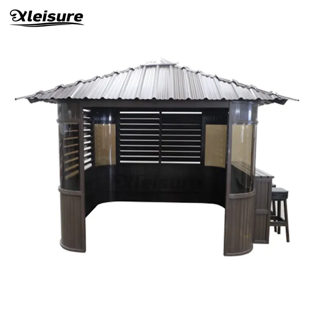 hot sale outdoor living spa hot tub shelter outdoor garden spa gazebo spa privacy enclosure