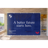 Bannière publicitaire en maille pour clôture extérieure Derang, fabriquée à Shanghai