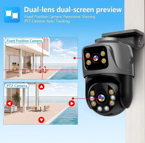 Icsee Outdoor 6MP POE PTZ Kit <span class=keywords><strong>di</strong></span> <span class=keywords><strong>telecamere</strong></span> CCTV <span class=keywords><strong>sistema</strong></span> Poe H.265 16ch NVR Auto Tracking PTZ doppio obiettivo <span class=keywords><strong>sistema</strong></span> <span class=keywords><strong>di</strong></span> <span class=keywords><strong>telecamere</strong></span> <span class=keywords><strong>di</strong></span> sicurezza POE - Product Image 3