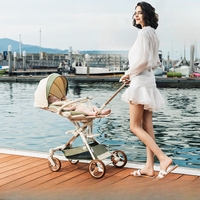 Playkids 2025 grand cadre en aluminium rotation 360 degrés bébé Wagon poussette légère et exquise haut paysage bébé poussette
