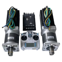 Kit complet de moteur sans balais double 48V 2000W avec réducteur et télécommande pour tondeuse robot AGV