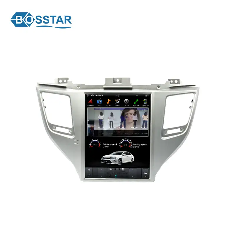 10.4 zoll tesla stil auto audio player android auto stereo für Hyundai Tucson mit gps BT
