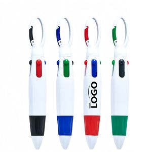 4-in-1 Multi-color Shuttle <b>Pen</b> With Clip Custom Logo Printed Novelty Ballpoint <b>Pen</b> for Corporate Event Giveaway School Prize - Product Image 5