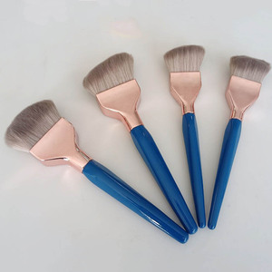 OEM Custom Face <strong>Makeup</strong> <strong>Brushes</strong> Large Slanted Rounded Double Dome <strong>Blender</strong> Flat <strong>Brush</strong> Synthetic Hair Plastic Handle Concealer - Product Image 4