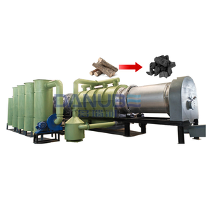 Four de carbonisation de copeaux de bois à contrôle de précision, installation de pyrolyse, machine de fabrication de charbon de bois - Product Image 1
