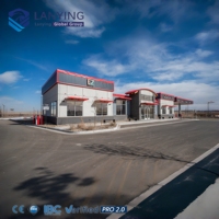 Proyecto America Field: Garaje Prefabricado de Estructura de Acero, Cobertizo para Estacionamiento de Autos, Edificio Comercial para Estacionamiento
