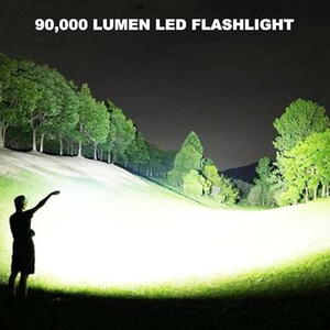 Lampe de poche LED 1000 lumens, rechargeable par USB/type-c, 5 modes d'éclairage, torche en alliage d'aluminium pour le camping et la randonnée, 18650 26650 - Product Image 2