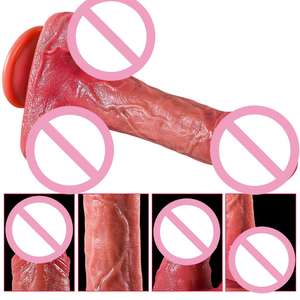 ดิ๊กโด้ซิลิโคนกันน้ำเหมือนจริงสำหรับผู้หญิง แบบมือถือ กระตุ้นการนวด ช่วยในการสำเร็จความใคร่ด้วยตัวเอง ของเล่นทางเพศ รูปทรงริมฝีปาก พร้อมระบบสั่น - Product Image 2