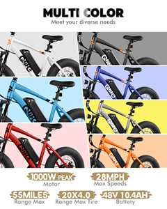 Qlife Racer 500w 499wh Bicicleta Elétrica MTB com Pneus Largos 48v para Adultos - Product Image 6