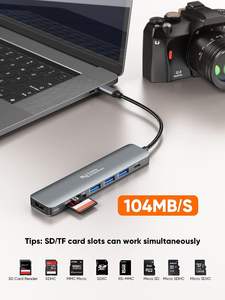 CableCreation 7-en-1 <span class=keywords><strong>USB</strong></span> <span class=keywords><strong>C</strong></span> Hub <span class=keywords><strong>Adaptateur</strong></span> multiport <span class=keywords><strong>vers</strong></span> <span class=keywords><strong>adaptateur</strong></span> <span class=keywords><strong>usb</strong></span> station d'accueil pour ordinateur portable hub <span class=keywords><strong>usb</strong></span>-<span class=keywords><strong>c</strong></span> - Product Image 6