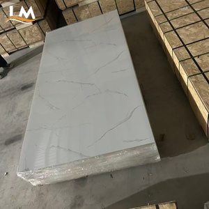 1220mm Width Large Size PVC Wall Panel Waterproof <strong>Plastic</strong> Marble <strong>Sheet</strong> UV Board Interior Wall <strong>Cladding</strong> for Bathroom Kitchen - Product Image 1
