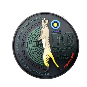 Exclusive Made To Order Facility Custom Sculpted 2D Soft Rubber Polyvinyl Chloride Hook And Loop pvc patch - Product Image 4