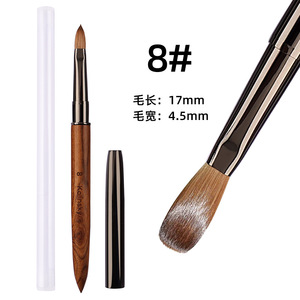 <span class=keywords><strong>Pinceau</strong></span> à ongles de luxe à manche en bois <span class=keywords><strong>pour</strong></span> <span class=keywords><strong>manucure</strong></span>, gel, poudre acrylique 3D, stylo de dessin liquide – Marque privée - Product Image 4
