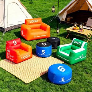 Canapé gonflable portable étanche avec logo personnalisé, ensemble de meubles gonflables pour salon, idéal pour salons professionnels, événements sur la plage et promotion d'entreprise - Product Image 1