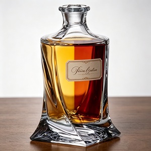 Venta Directa <span class=keywords><strong>de</strong></span> Fábrica, Botella <span class=keywords><strong>de</strong></span> Vidrio Vacía Personalizada con Grabado para Licores, Ginebra, Vodka, Whisky, Envase para Licores - Product Image 6