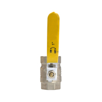 Vanne à bille de gaz d'eau plaqué Nickel, Port Standard en laiton forgé, 2 pouces, 400WOG