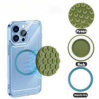 Étui de téléphone en silicone magnétique imperméable, support de téléphone à ventouse puissant, support de téléphone mains libres, support de téléphone pour la douche