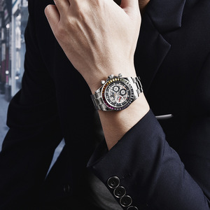 Pagani Design Men's Automatic Mechanical <b>Watch</b> Skeleton Movement Glass Stainless Steel Band 100m Waterproof Multifunctional - Product Image 4