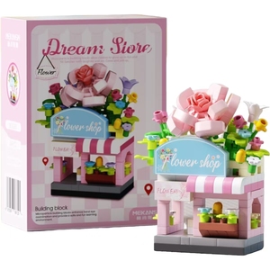 Dream Small Shop, Scena Urbana Cambiante con Sei Scene, Blocchi da Costruzione a Micro-Particelle Autentici, Giocattolo Decorativo di Tendenza e Best-Seller - Product Image 4