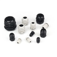 IP68 étanche connecteur de presse-étoupes en Nylon blanc M8 M10 M12 M16 M50 filetage métrique presse-étoupe en plastique électrique