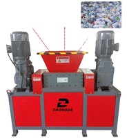 Broyeur compact mini à double arbre pour la déchiquetage des seaux de peinture usagés, des rebuts d'aluminium, des copeaux d'acier, et les petits objets ménagers