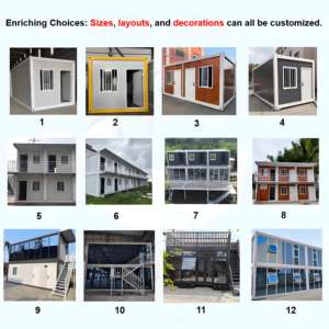 20ft 모듈러 컨테이너 하우스, 빠른 시공, 소형 홈 컨테이너 사무실, 휴대 및 이동식 컨테이너 주택 - Product Image 3