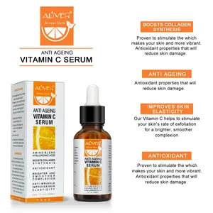 Aliver Anti-Aging C vitamini serumu artırır kollajen sentezi yüz cilt