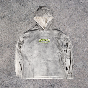 Sudadera con Capucha Unisex Extra Grande, Estilo Vintage, Lavado Ácido, con Cierre y Logotipo Personalizado, Ropa Casual Urbana, Nueva Llegada, Alta Calidad - Product Image 3