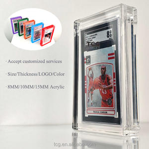 TCG磁気アクリルCGCフットボールグレードカードプロテクターガードディスプレイケースSGCBGSPSAスラブスポーツトレーディングカードアクリルケース - Product Image 6