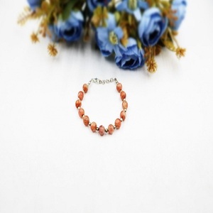 Pulsera de Piedra Solar Natural de Calidad AAA+ con Cuentas de Gemas Naranjas, Ideal para Aniversarios, Precio al por Mayor - Product Image 6