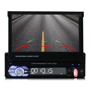 Panel retráctil individual 1 DIN coche radio vídeo audio GPS reproductor pantalla táctil 7 pulgadas <span class=keywords><strong>MP5</strong></span> carplay BT Android coche ESTÉREO - Product Image 2