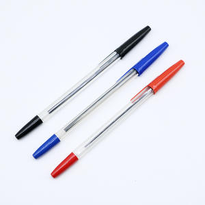 Plastic Simple <b>Pen</b> Wholesale Custom Bulk Smooth Writing 1mm Promotional Ballpoint <b>Pen</b> - Product Image 1