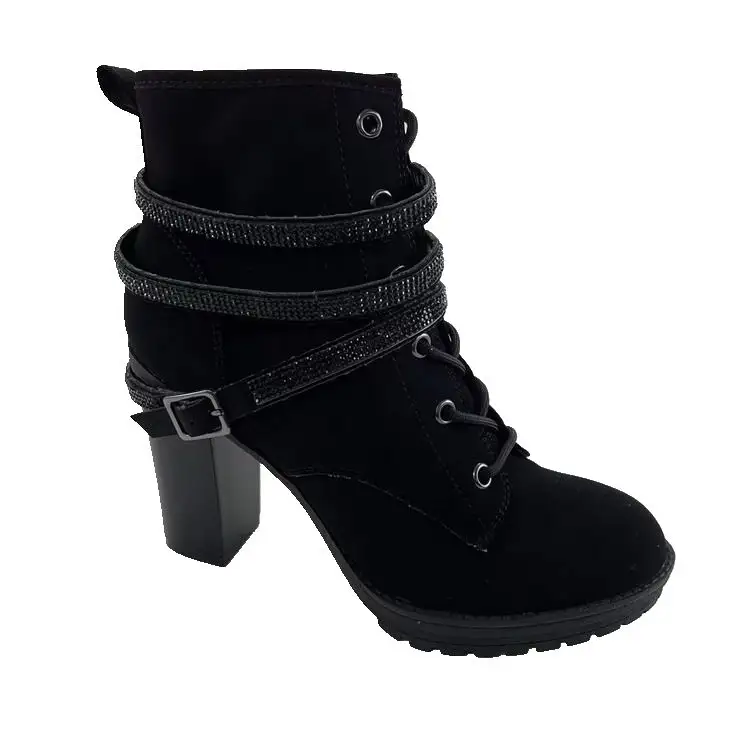 High top boots with heel