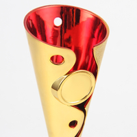 Trofeo de música de Venta caliente Premios Trofeo de competición brillante de plata dorada Recuerdo Logotipo personalizado Trofeo de canto y baile