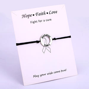 Mes histoires ne sont pas encore terminées Diabète de type 1 Type 2 Diabétique Puzzle Pieces Autisme Sensibilisation Ruban Charm <span class=keywords><strong>Bracelet</strong></span> pour Femme - Product Image 1