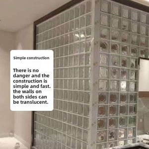 Rắn vuông rỗng kính gạch Băng Bóng cho bức màn tường phòng khách phòng tắm phân vùng tường trang trí bán buôn sản xuất - Product Image 4