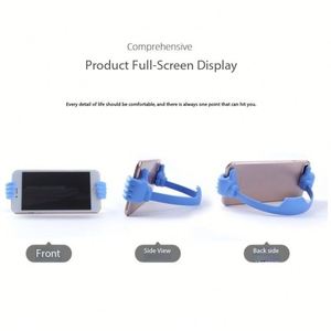 Custom Logo Screen Printed Adjustable Universal Thumbs-up <b>Stand</b> Holder Cell Phones <b>Tablets</b> Flexible Desk Desktop Cradle Travel - Product Image 4