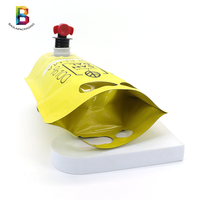 Pochette Doypack personnalisée avec robinet distributeur pour jus et vin rouge en Bag-in-Box