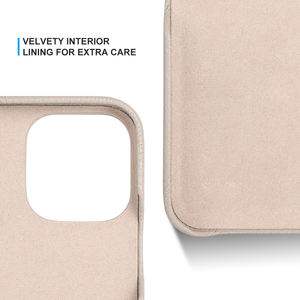 Coque arrière de téléphone portable en cuir PU pour iPhone 16, 15, 14, <span class=keywords><strong>Pro</strong></span> Max, coque magnétique personnalisée et élégante en forme de galet - Product Image 4